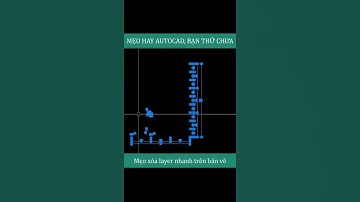 Mẹo hay xóa layer trong AUTOCAD bạn thử chưa? #shorts