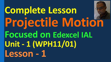 Projectile motion in two dimension Edexcel IAL Physics Unit 1 WPH11/01 Mechanics Past Paper Question