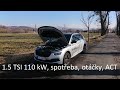 2020 ŠKODA Kamiq 1.5 TSI 110 kW POV spotřeba, otáčky, ACT, detailně