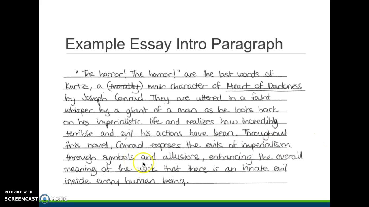 ap literature essays examples