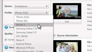 Tutorial Nero 12.5 - Convert videos using latest device profiles