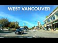 West Vancouver Downtown Drive 4K - British Columbia, Canada