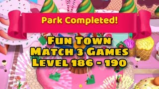 Puzzle Match Area 3 Completed | Fun Town Level 186 - 190 : Park Theme Match 3 Games screenshot 3