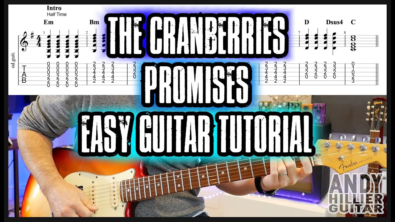 The Cranberries Promises Guitar Tutorial Lesson EASY