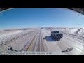 Five minutes of driving on icy road – extreme winter conditions in Wyoming like a pro!