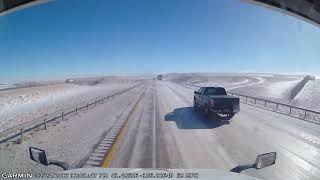 Five minutes of driving on icy road – extreme winter conditions in Wyoming like a pro!
