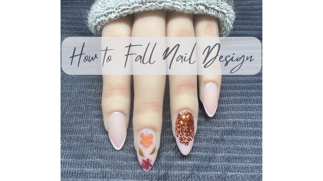 how-to-fall-leaves-nail-design-youtube