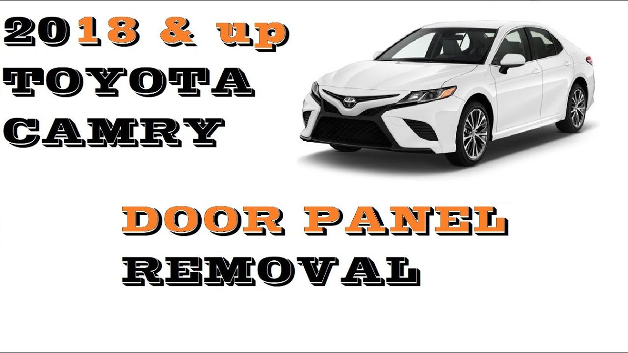 How to replace door panel in Toyota Camry 2018-2023 - YouTube