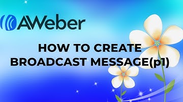 Aweber Broadcast Message and Template (P1) #emailmarketing #digitalmarketing