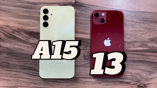 Samsung Galaxy A15 vs iPhone 13