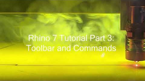Rhino 7 tutorial Pt.3: Toolbar and Commands