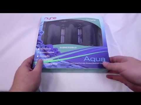 Nyne Aqua Waterproof Portable Wireless Bluetooth Speaker Unboxing Review  NYNEmultimedia