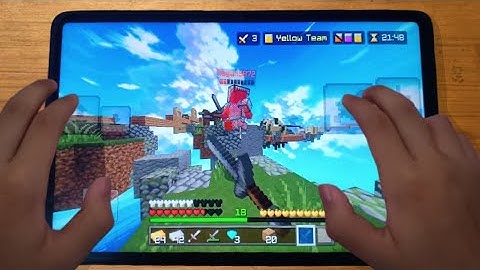 The BEST Minecraft Hive Bedwars Mobile HANDCAM on New Controls