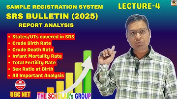 4. SRS Bulletin 2025 | Important Data Analysis for UGC NET Population Studies | The Scholar