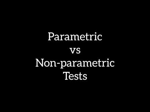 Difference between parametric and non-parametric tests