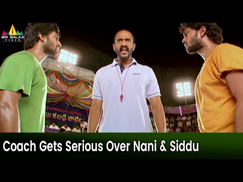 Kabaddi Coach Gets Serious over Nani backslashu0026 Siddu | Bheemili Kabaddi Jattu | Telugu Movie Scenes - SRIBALAJIMOVIES