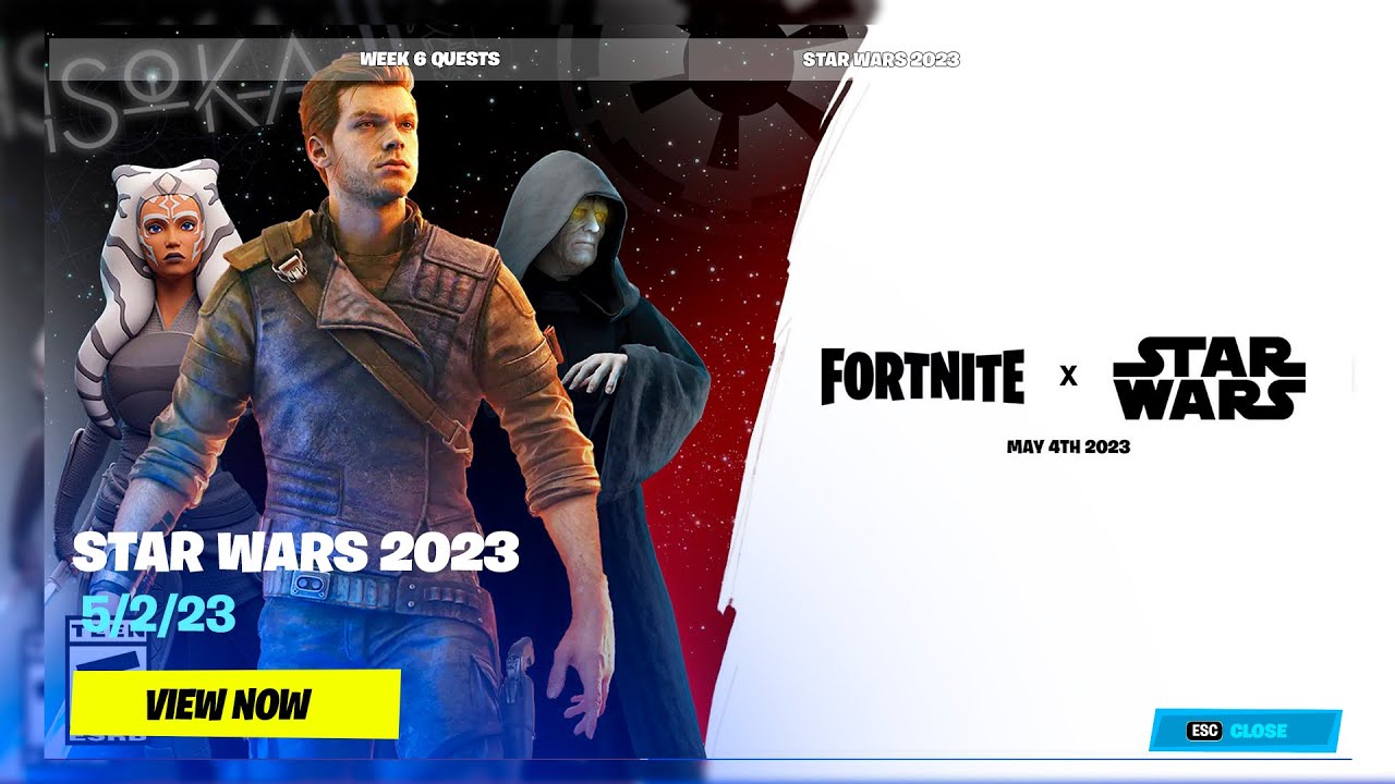 Nova temporada de Fortnite com skins de Star Wars e acesso às 2023