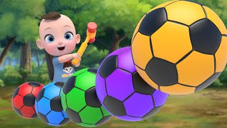 Color Balls Golf Johny Johny Yes Papa | Twinkle Twinkle Little Star + More Nursery Rhymes