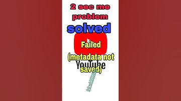 failed ( metadata not saved) /Solved #metadata #newblog #problemsolved #support #subscribe