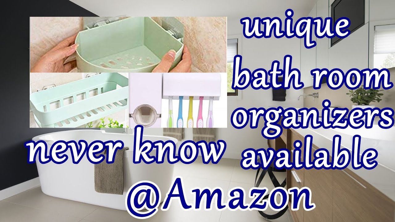 Unique bathroom organizers available @amazon - YouTube