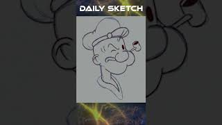 Daily Disney Sketch Popeye The Sailor Man Part 32