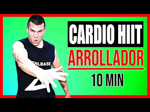 Rutina CARDIO HIIT 10 MINUTOS para QUEMAR GRASA *RÁPIDO* 🔥 Cardio INTENSO En CASA [PERDER PESO] !!