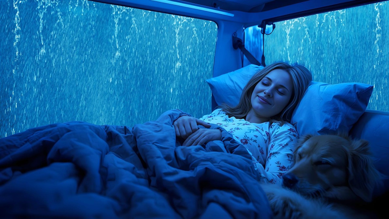 ⛈️Sleep Sounds 🚗 Dreamy Thunderstorm in Cozy Car Fall Asleep Fast