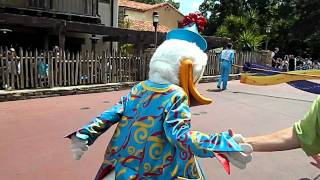 Mickey and Minnie Donald Goofy Pluto Disneyworld Magic Kingdom Orlando Florida parade 2011