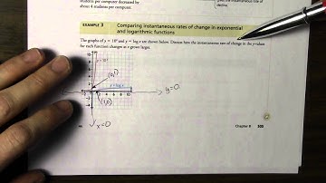 8.8 Rates of Change in Logarithmic and Exponential Functions 2 of 2