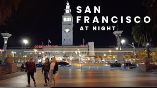 [4K] Walking the Streets of SAN FRANCISCO at Night