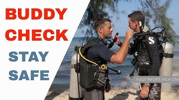 PADI Buddy Check Scuba Diving -  Acronym BWRAF A Diving Checklist