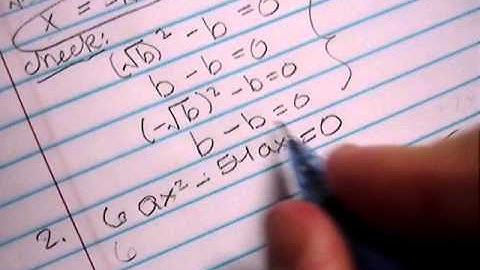 VIDEO 1  Solving Literal Quadratic Equations Abeka Algebra 2 II