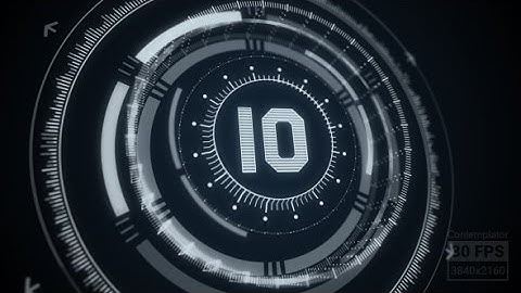 🎞️⏲️ Countdown (from 10 to 1) with Futuristic HUD Elements | Motion Graphics Template