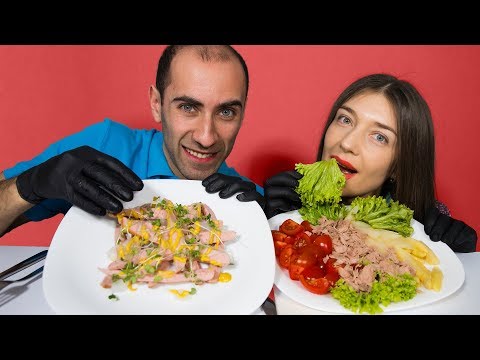 ოთხი პროდუქტის ჩელენჯი! ვამზადებთ განსხვავებულ კერძებს