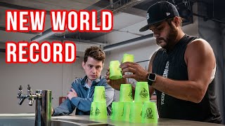 Barstool Sports Tries To Break the Cup Stacking World Record