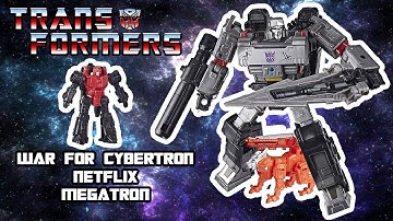 Netflix Megatron - Transformers War for Cybertron  || Toy Action Figure Review