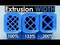 Extrusion Width - The magic parameter for strong 3D prints?