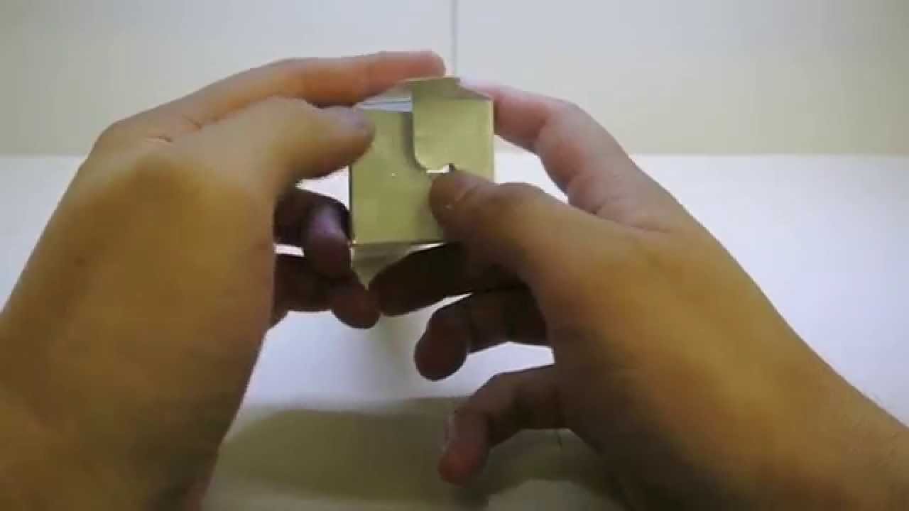 化粧箱の組み立て方 キャラメル箱 地獄底 Youtube