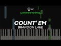 Count' Em by Brandon Lake | Easy Piano Tutorial 🎹