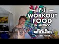 Pre-workout nutrition for travel and home workouts in Mexico