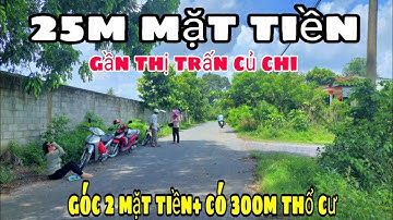 ms154, Nhà đất Củ Chi giá rẻ, bán lô đất | 25 x 72 | có thổ cư 300mv mặt tiền nhựa
