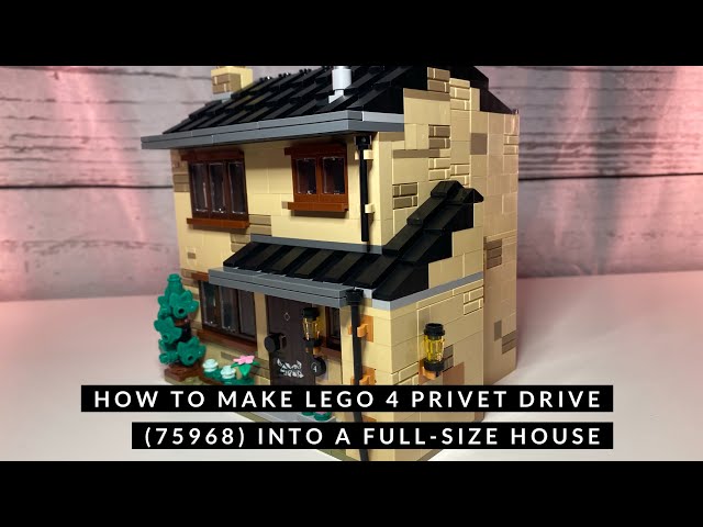 Lego Harry Potter 4 Privet Drive 75968 - How to modify it into a full house  with Uncut Blooper! 