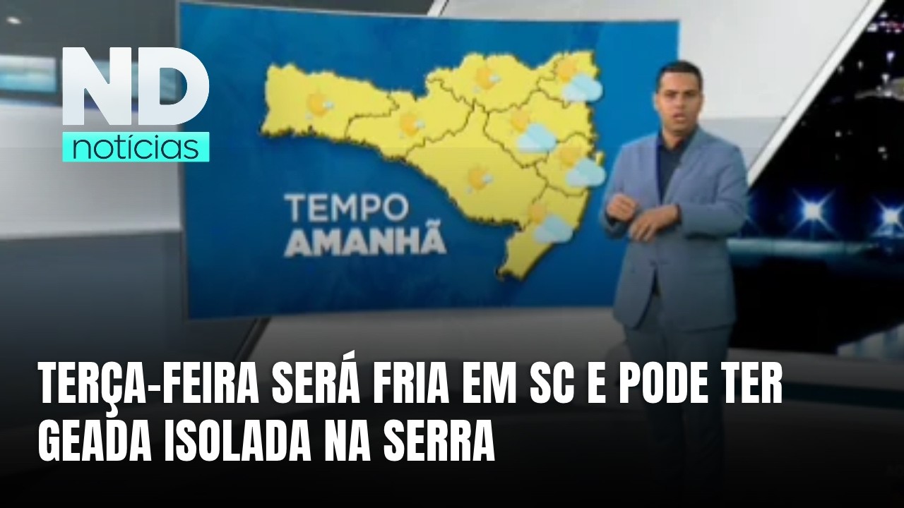 Massa de ar frio mantém temperaturas baixas e pode trazer geada na Serra