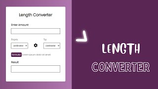 length converter Vanilla JavaScript screenshot 2