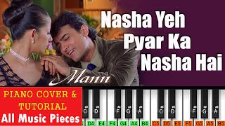 Nasha Ye Pyar Ka Nasha Hai Piano Tutorial | Mann(1999)  Bollywood Notation | Casio  Tutorial