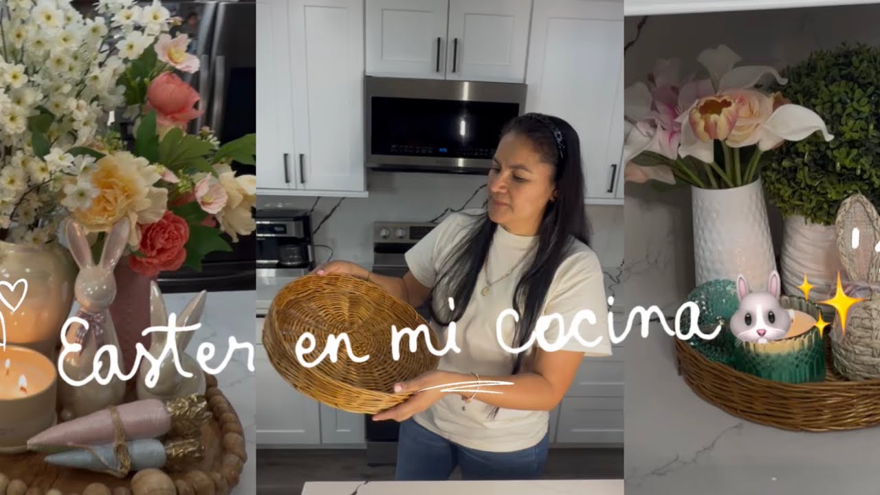 Mi cocina lista para Easter 🐰✨. 3 ideas de decoración para la cocina que te van a encantar