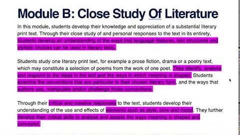 Year 11 Close Study of Literature