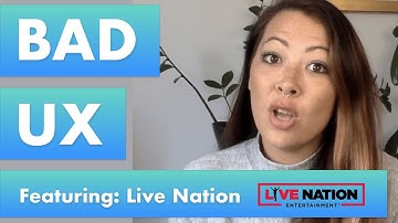 Bad UX feat. Live Nation. How a UX Designer Reviews an App and Provides UX Solutions