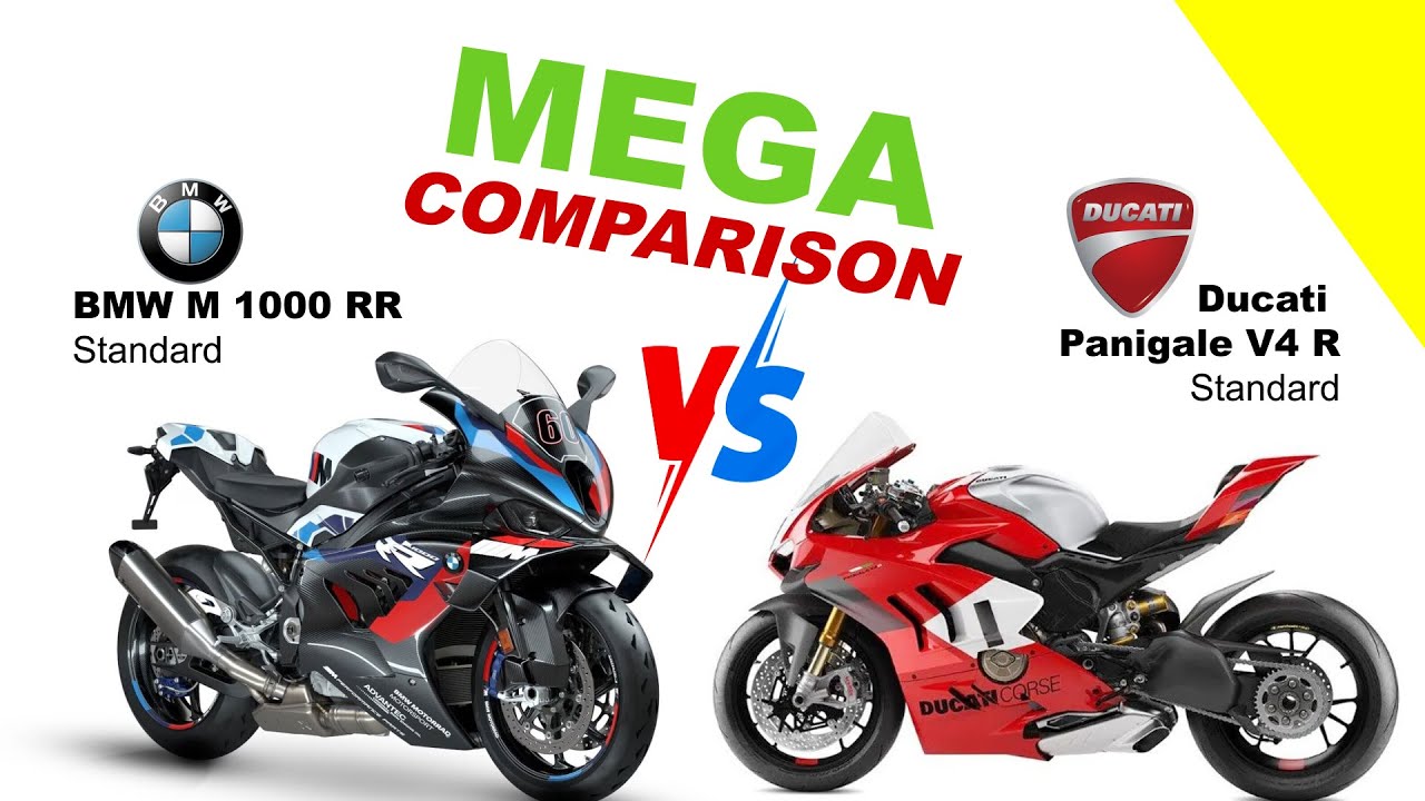 BMW M 1000 RR vs Ducati Panigale V4 R | MEGA COMPARISON @bikeinfo-199 ...