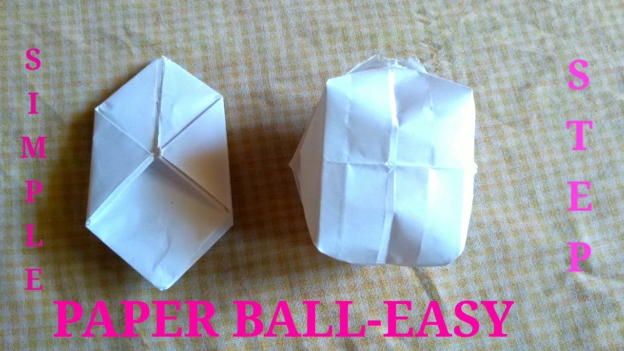 HOW TO MAKE PAPER BALLEASY ORIGAMI TAMILHOME MADE CRAFT IN TAMIL